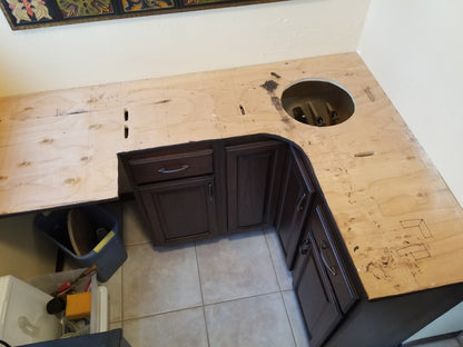 Subsurface prepared from plywood to support Light Tape